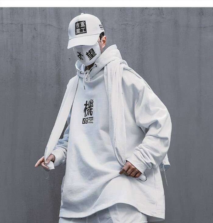 11 BYBB8217S DARK Techwear Punk Print Harajuku Hoodie Men 2021 Spring Cotton Pullover Hip Hop Streetwear Hoodie Sweatshi 9