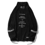 11 BYBB’S DARK Vintage Embroidery Hip Hop Hoodie Techwear Tactical Streetwear Hoodie Sweatshirt Mens Streetwear Pullover Cotton