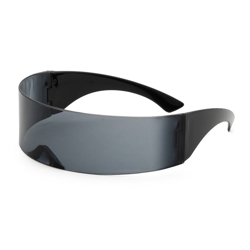 Cyberpunk Party Glasses Visor Wrap Shield Large Mirror Sunglasses Riding Windproof Glasses Fashion Personality Glasses 10