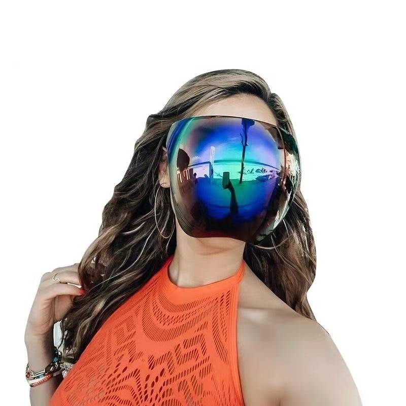 Futuristic Faceshield Protective Sun Glasses Women Bicycle Cycling Eyewear Safety Goggles Anti Spray Mask Bike Riding Pr 11