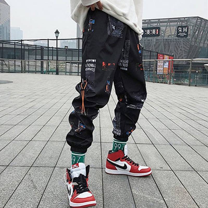 Harajuku Style Multi Pocket Cargo Pants Streetwear For Men Casual Joggers,  Trackers, Streetwear Trouser, Hip Hop Pants, And Techwear From Ivmig,  $42.64 | DHgate.Com