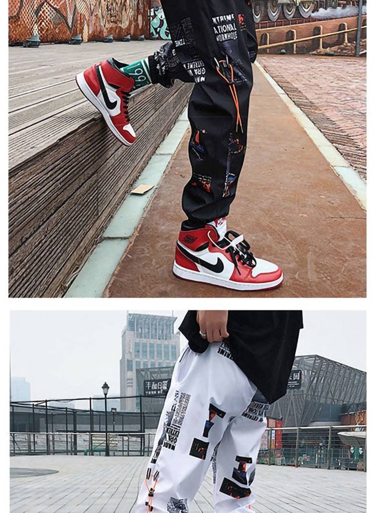 Hip hop Pants Unisex Loose Joggers Pants with Print Streetwear Harem Pants Clothes Ankle length Trousers Harajuku Sport 1 10