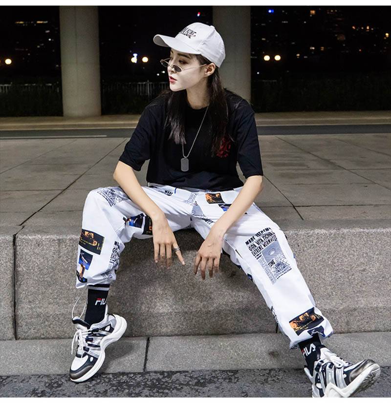 Hip hop Pants Unisex Loose Joggers Pants with Print Streetwear Harem Pants Clothes Ankle length Trousers Harajuku Sport 1 16