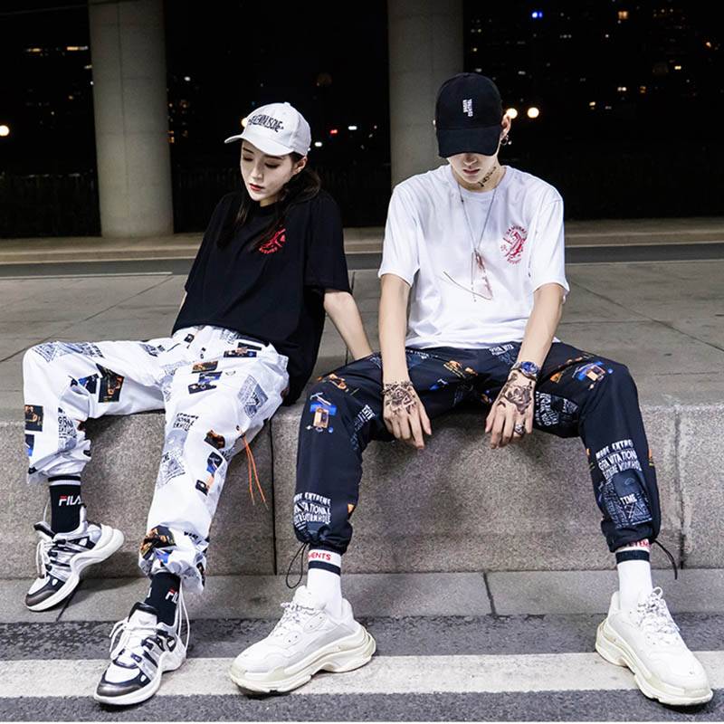 Hip hop Pants Unisex Loose Joggers Pants with Print Streetwear Harem Pants Clothes Ankle length Trousers Harajuku Sport 1 18