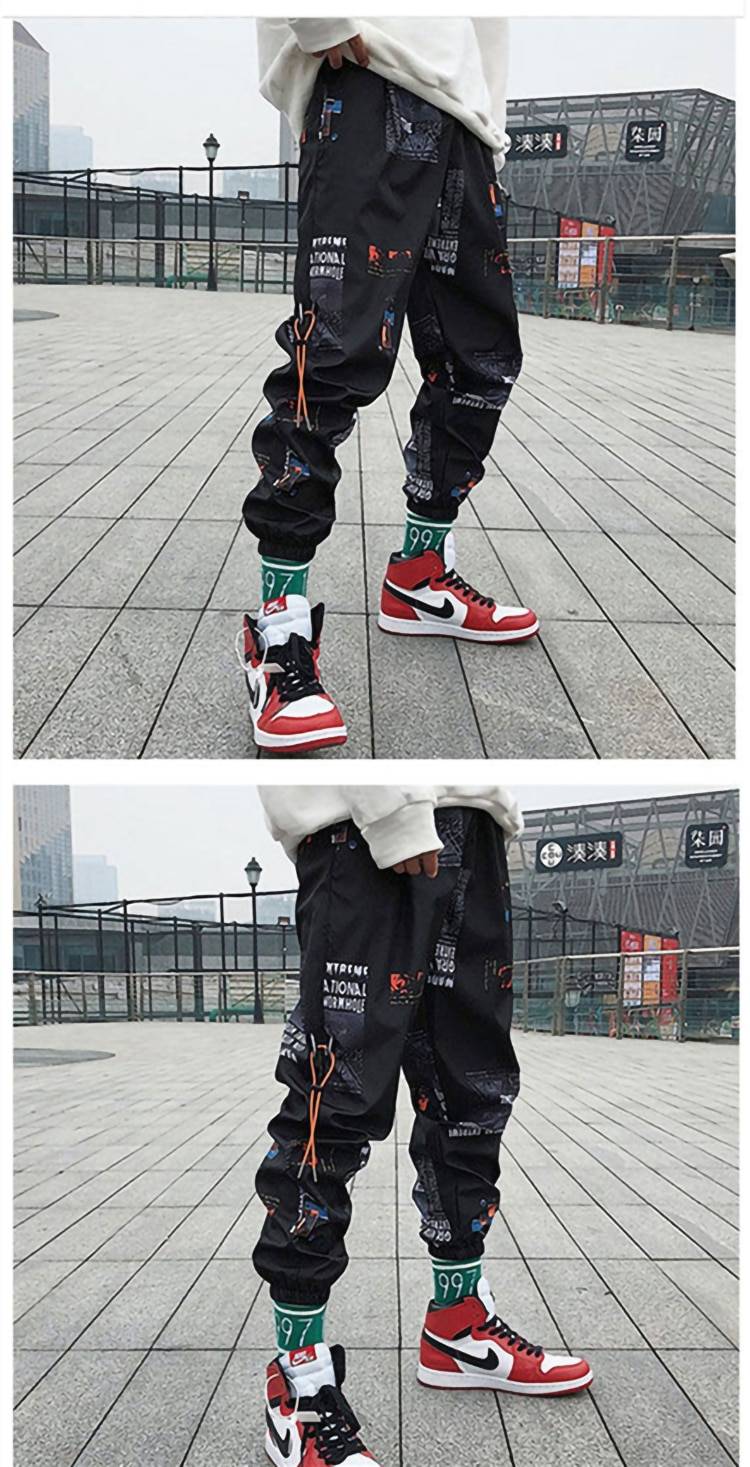Hip hop Pants Unisex Loose Joggers Pants with Print Streetwear Harem Pants Clothes Ankle length Trousers Harajuku Sport 1 8
