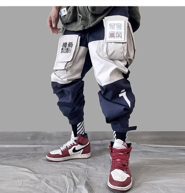 11 BYBB'S DARK Patchwork Pockets Cargo Pants Men Harajuku Hip Hop Sweatpant Male Joggers Track Trousers Streetwear Techwear