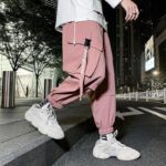 Pink Pastel Techwear Cargo Pants Men Joggers Sweatpants Oversize 5xl Plus Size Clothing Techwear Ankle-length Harem Trousers