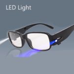 Techwear LED Light Reading Glasses Clear Occhiali Da Lettura Diopter Night Presbyopic Glasses