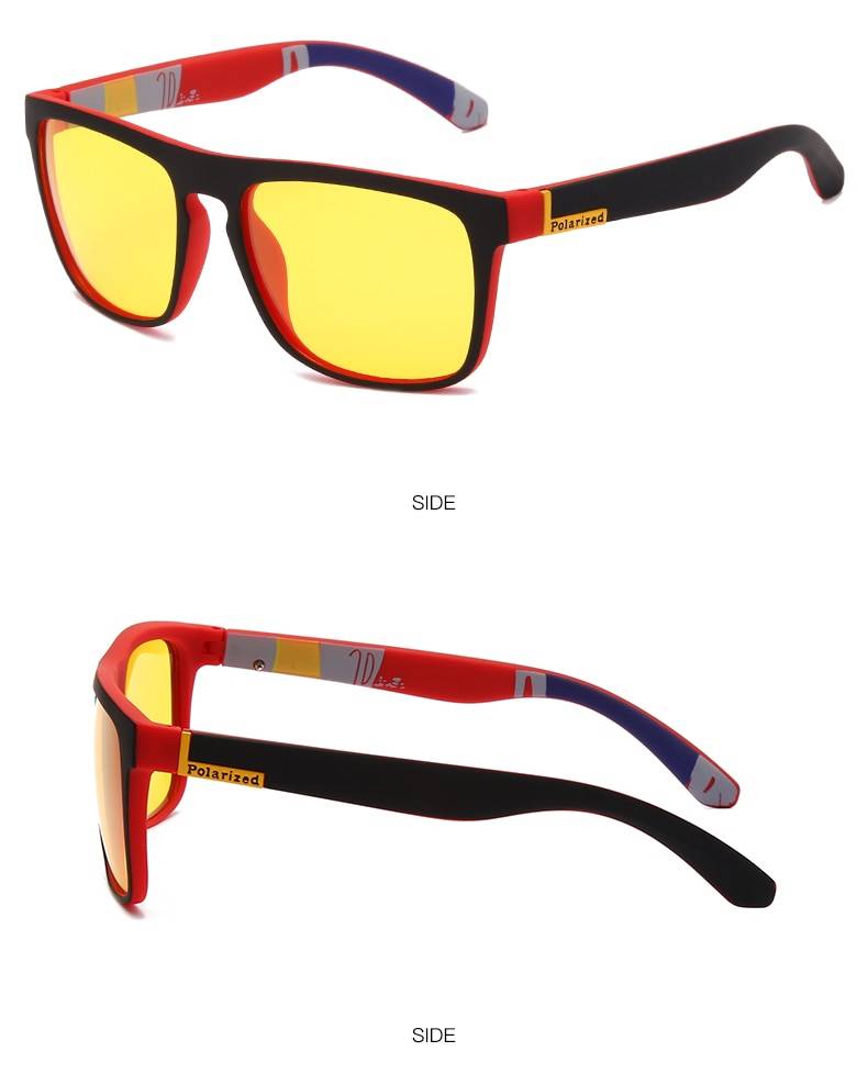 Techwear Night Vision Glasses Men Women Polarized Sunglasses Yellow Lens Anti Glare Goggle Night Driving Sun glasses UV4 16