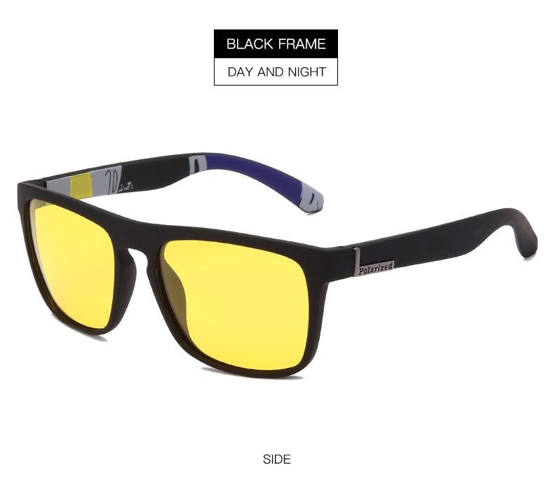 Techwear Night Vision Glasses Men Women Polarized Sunglasses Yellow Lens Anti Glare Goggle Night Driving Sun glasses UV4 19