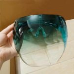 Techwear Unisex Colorful Eye Shield Visor Large Mirror cycling Sun Glasses Half Face Shield Guard Protector Face Mask Anti-spray Mask
