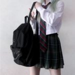 Y Demo Harajuku Punk Canvas Women Backpack Preppy Style Hollow Out Circles Chains Black Bag Techwear Tide