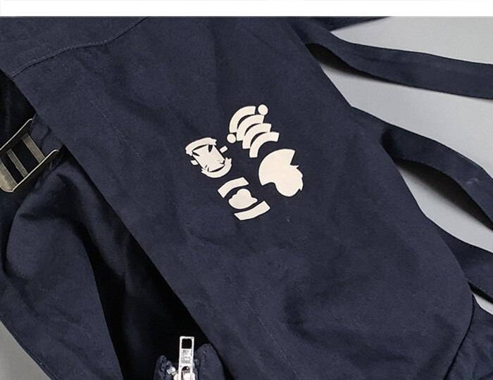 11 BYBB8217S DARK Hip Hop Cargo Jackets Men 2020 Letter Printed Autumn Casual Streetwear Harajuku Ribbons Pockets Turtle 7