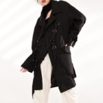 Women's Strappy Tactical Style Oversized Coat