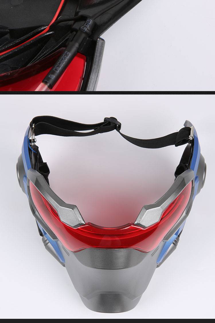 ABS Plastic Soldier 76 Masks With LED Luminous Cosplay Soldier76 Mask With Light Soldier 76 Costume Without Battery Airs 12