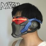 ABS Plastic Soldier 76 Masks With LED Luminous Cosplay Soldier76 Mask With Light Soldier 76 Costume Without Battery Airsoft
