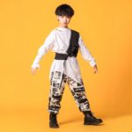Boy’s Manga Print Techwear Shirt and Jogger Pants Set