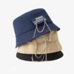 Cotton Chain Detail Techwear Bucket Hat