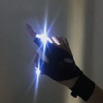 Couples Japanese Harajuku Style LED Light Gloves Korean Fashion Streetwear Women Men Gothic Half-finger Finger Cover Party Props