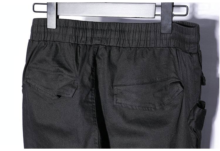 Darkly Style Men Pockets Cargo Pants 2019 Autumn Harem Joggers Vintage Sweatpant Hip Hop Trousers Black Streetwear 12