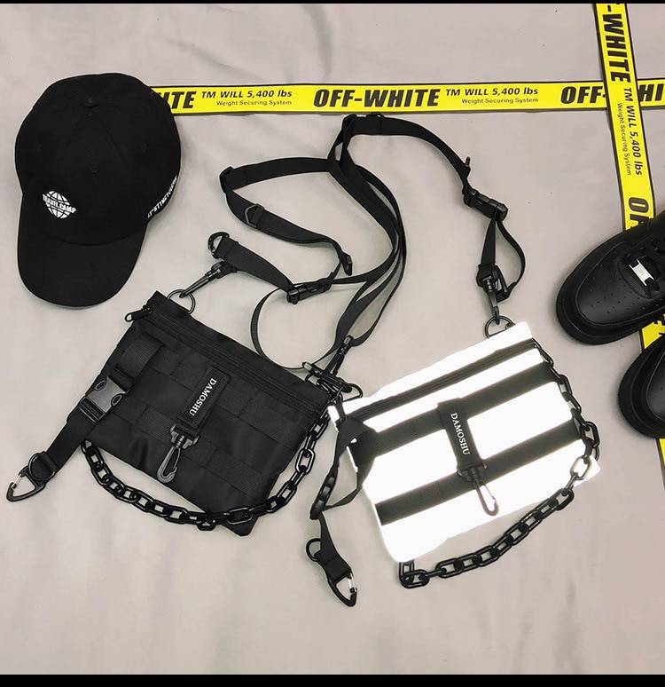 Functional Tactical Chest Bag For Men Fashion Bullet Hip Hop Vest Streetwear Bag Waist Pack female Black Wild Chest Rig 1 13
