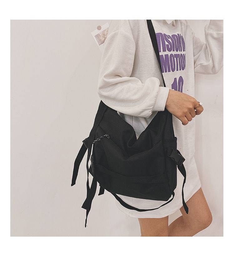 Harajuku Techwear Canvas Sling Bag Gothic Crossbody Bags For Women Handbag Purses And Handbags Bolsas Feminina Shoulder 1 13