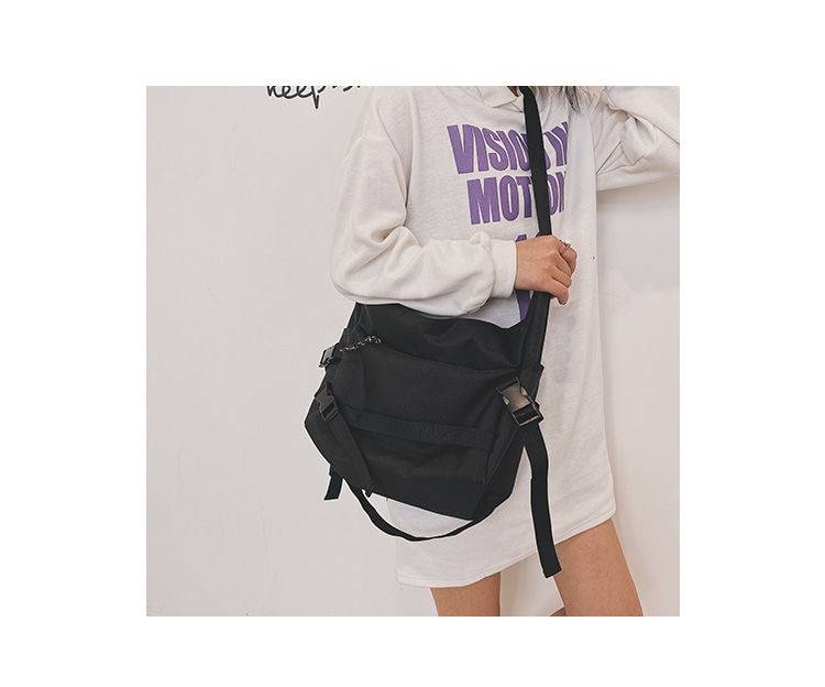 Harajuku Techwear Canvas Sling Bag Gothic Crossbody Bags For Women Handbag Purses And Handbags Bolsas Feminina Shoulder 1 14