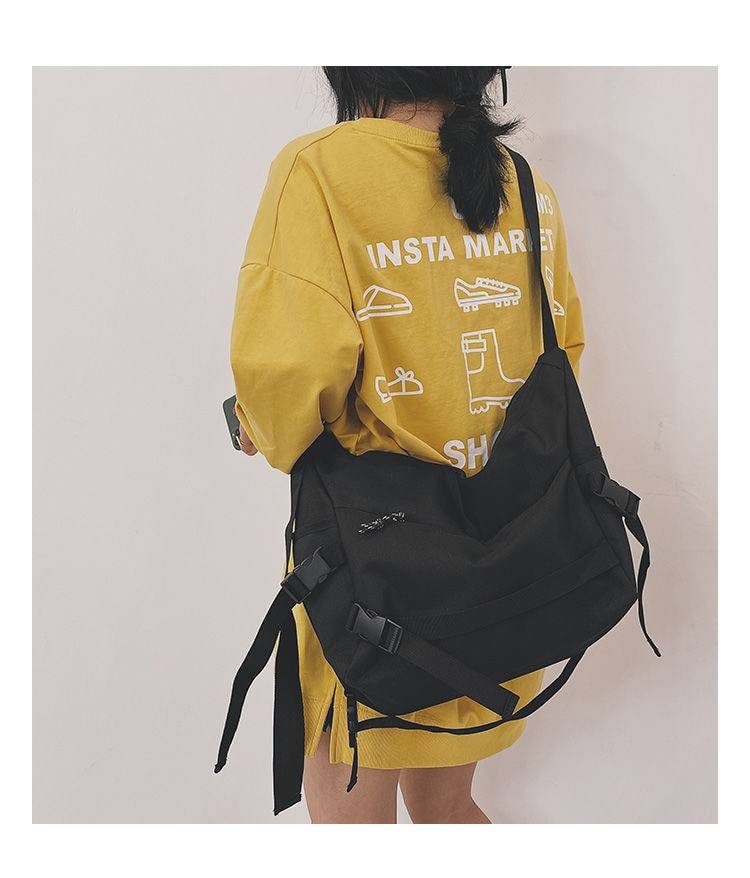 Harajuku Techwear Canvas Sling Bag Gothic Crossbody Bags For Women Handbag Purses And Handbags Bolsas Feminina Shoulder 1 15