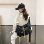 Harajuku Techwear Canvas Sling Bag Gothic Crossbody Bags For Women Handbag Purses And Handbags Bolsas Feminina Shoulder Bag Frog