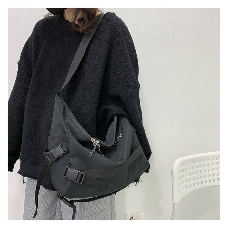 Harajuku Techwear Canvas Sling Bag Gothic Crossbody Bags For Women Handbag Purses And Handbags Bolsas Feminina Shoulder 1 7