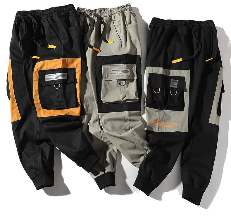Hip Hop Men Multi pocket Pants Male Casual Cargo Pants Streetwear Mens Joggers Ankle Length Loose Sweatpants Harajuku Tr 11