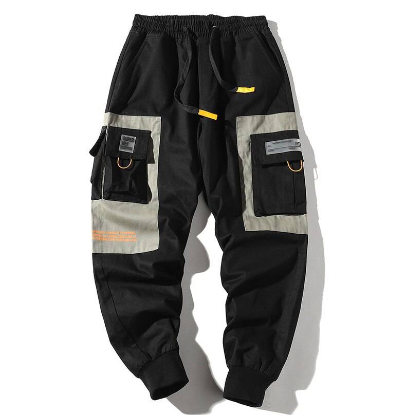 Hip Hop Men Multi pocket Pants Male Casual Cargo Pants Streetwear Mens Joggers Ankle Length Loose Sweatpants Harajuku Tr 12
