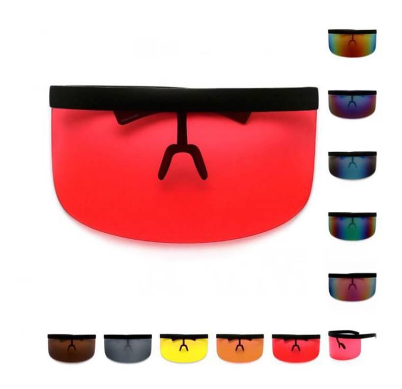 JackJad 2020 Fashion Oversized Mask Shape Shield Style Sunglasses Cool Street Snap Brand Design Sun Glasses Oculos De So 22