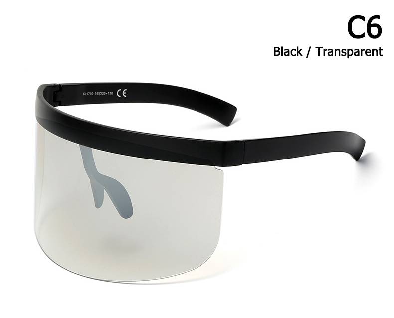 JackJad 2020 Fashion Oversized Mask Shape Shield Style Sunglasses Cool Street Snap Brand Design Sun Glasses Oculos De So 28