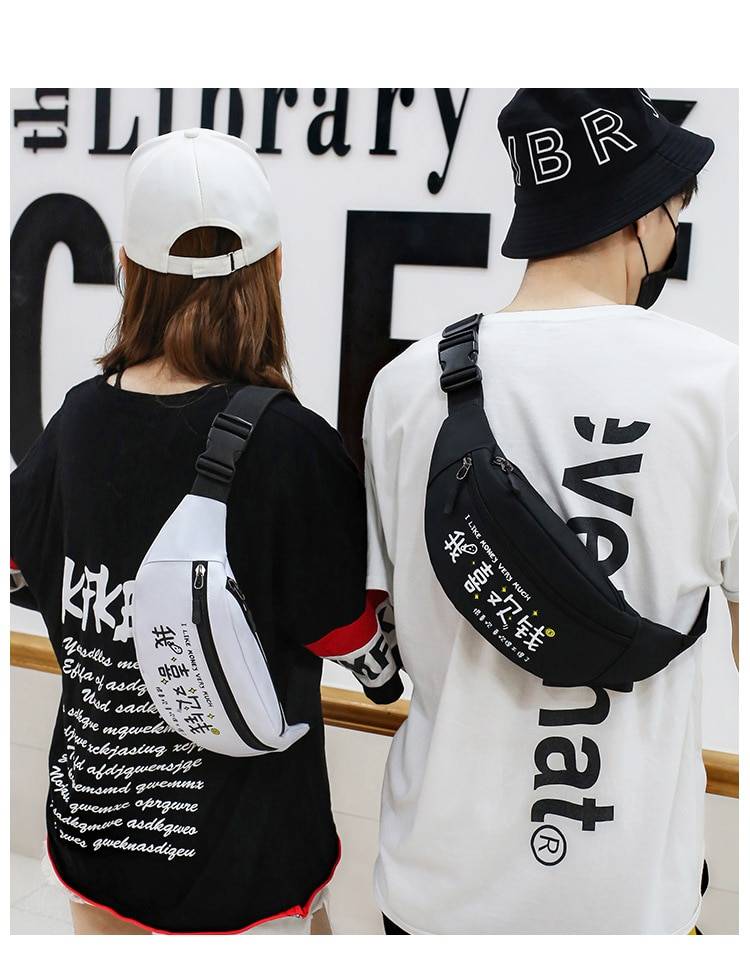 Japanese Style Chest Bag Men8217s Street Messenger Pack Casual Sports Shoulder Bags Waist Belt Bag Women Fanny Packs Bum 11