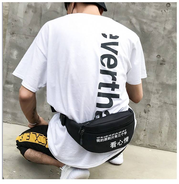 Japanese Style Chest Bag Men8217s Street Messenger Pack Casual Sports Shoulder Bags Waist Belt Bag Women Fanny Packs Bum 12
