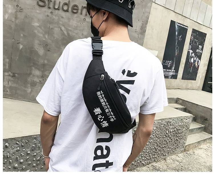 Japanese Style Chest Bag Men8217s Street Messenger Pack Casual Sports Shoulder Bags Waist Belt Bag Women Fanny Packs Bum 13