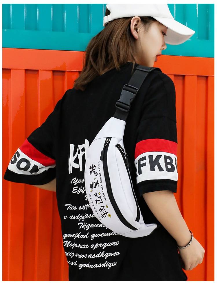Japanese Style Chest Bag Men8217s Street Messenger Pack Casual Sports Shoulder Bags Waist Belt Bag Women Fanny Packs Bum 15
