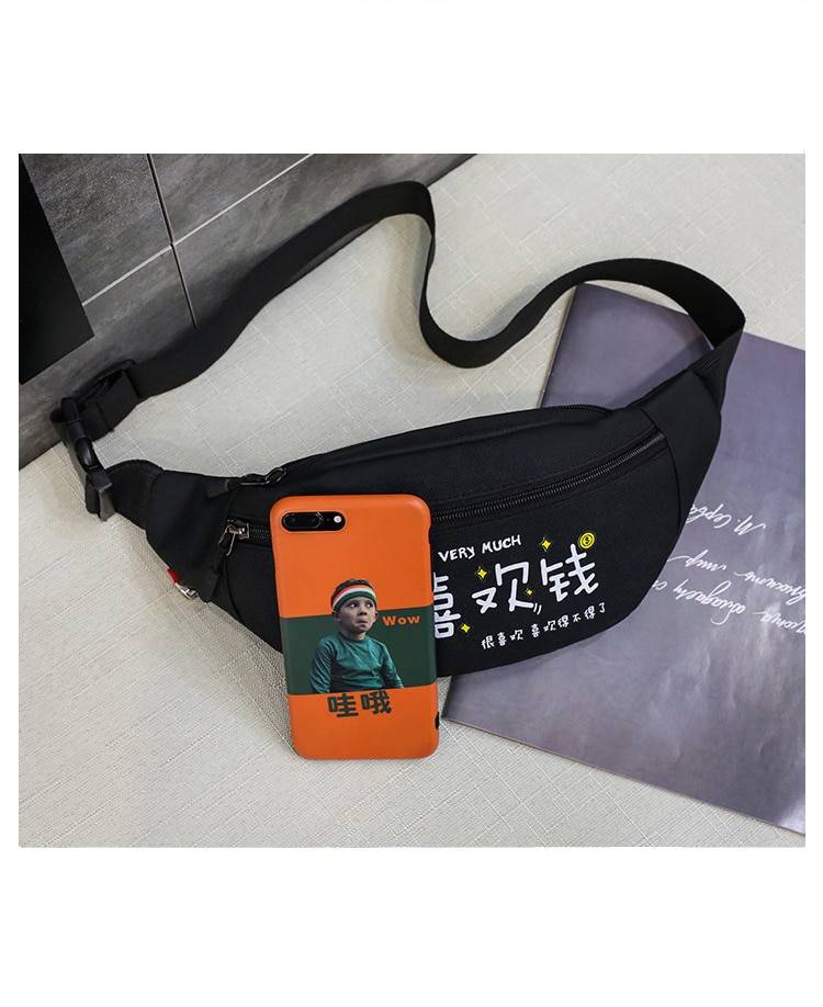 Japanese Style Chest Bag Men8217s Street Messenger Pack Casual Sports Shoulder Bags Waist Belt Bag Women Fanny Packs Bum 6
