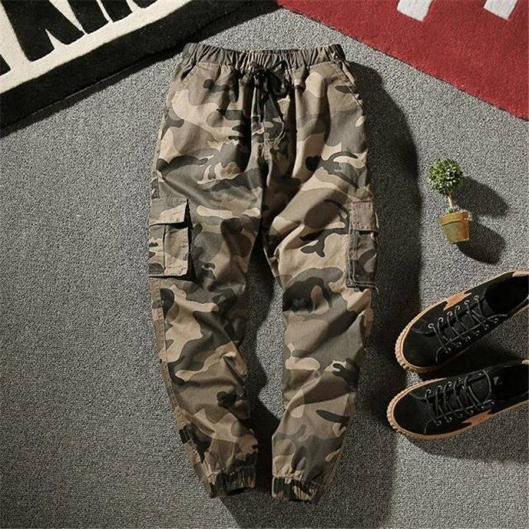 Joggers Cargo Pants Men Harem Pants Multi Pocket Camouflage Man Cotton Sweatpants Streetwear Casual Plus Size Trousers M 11