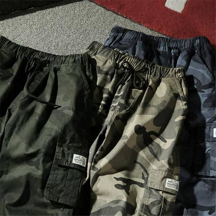 Joggers Cargo Pants Men Harem Pants Multi Pocket Camouflage Man Cotton Sweatpants Streetwear Casual Plus Size Trousers M 12