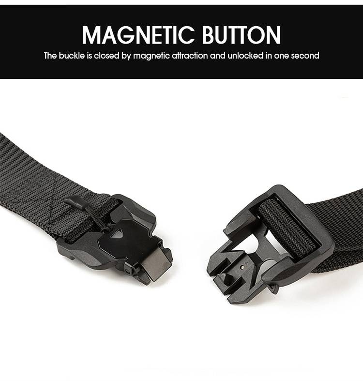 Magnet Buckle Outdoor Men8217s Tactical Belt Magnetic Unisex Function Combat Survival High Quality Nylon Sports Cycling 1 14