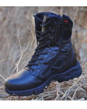 Man Trekking Outdoor Shoes Tactical mountain Military Black Waterproof Leather Boot Men Camping Climbing Hiking Hunting Boots