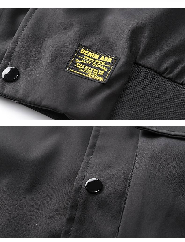 Men Bomber Jacket 2021 Mens Mulit Pocket Cargo Bomber Jackets Steetwear Hip Hop Windbreaker Coats Outwear 10