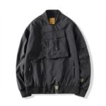 Men Bomber Jacket 2021 Mens Mulit-Pocket Cargo Bomber Jackets Steetwear Hip Hop Windbreaker Coats Outwear