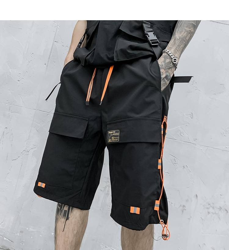 Men Cargo Shorts Straight Loose Fashion 2021 Summer Male Short Trousers Hip Hop Streetwear Men Clothing Bermuda Masculin 19
