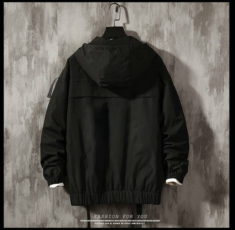 Men Harajuku Warm Coat Winter Jacket 2021 Autumn Mens Streetwear Hip Hop Parka Korean Black Clothes Bomber Jackets Men W 3