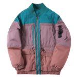 Men’s Color Block Thicken Techwear Winter Jacket