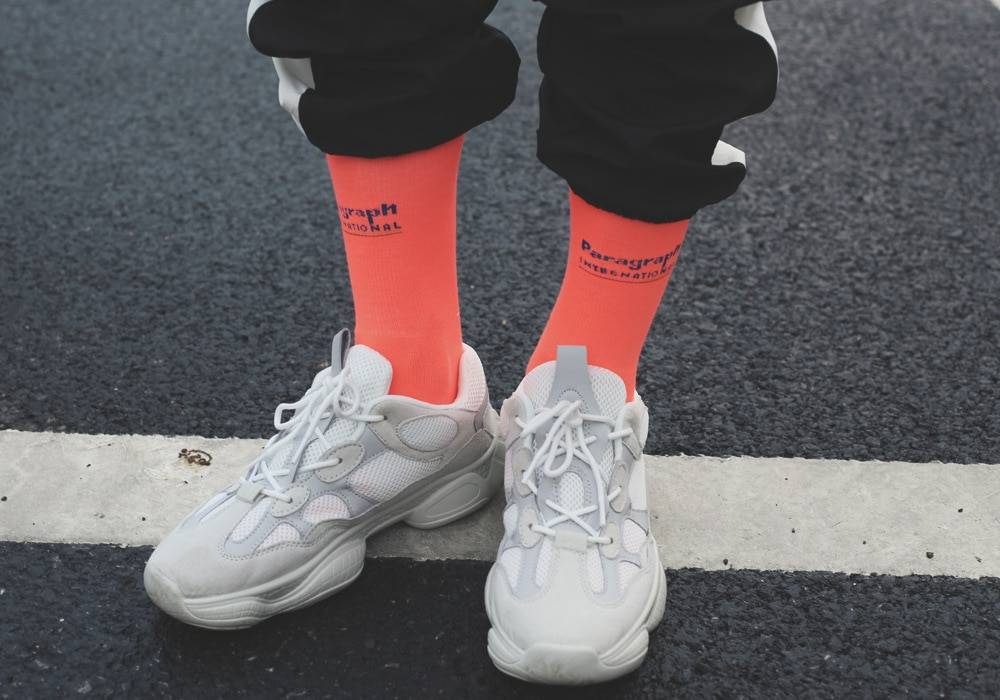 Men8217s Cotton Neon Color Techwear Socks 5