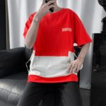 Men’s Cotton Neon Color Techwear T-Shirt